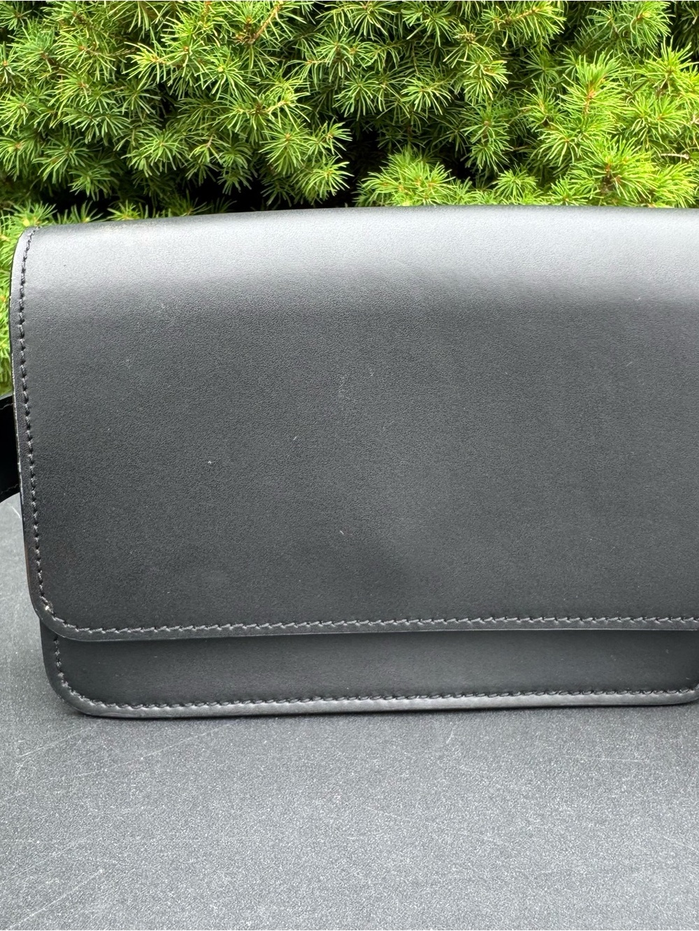 Silver & Riley Black Italian Leather Parisian Belt Bag - Picture 2 of 6
